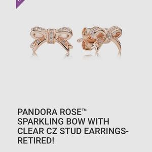 Pandora Rose Bow Earrings